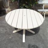 Garden table slats of wood 40s