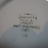 Digoin round blue pattern dish