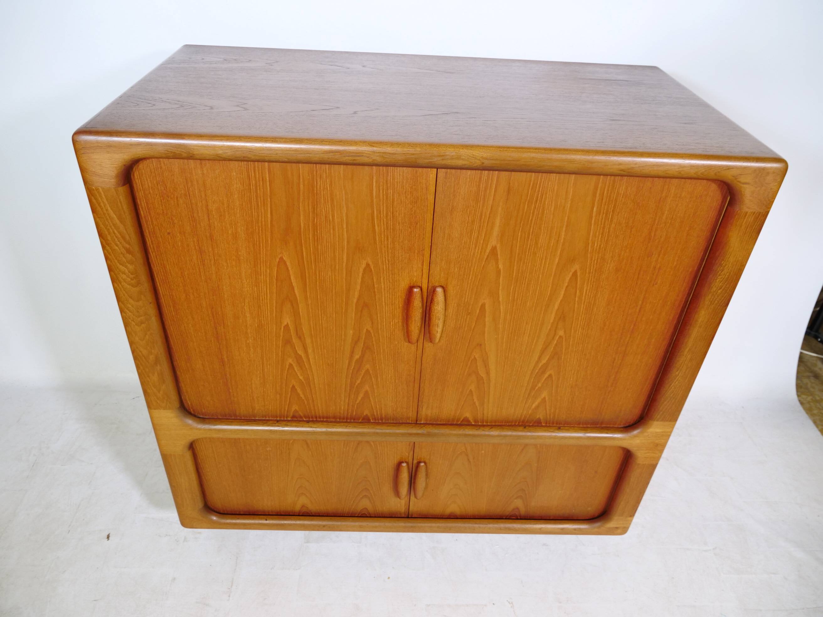 HiFi Highboard with Sliding Doors Sideboard Teak by Dyrlund, 1960s