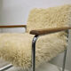 Bauhaus lounge chair with wool upholstery, 1930s