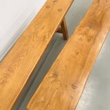 Pair of 2m elm benches