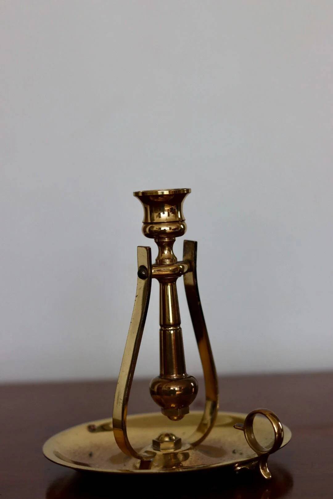 Swedish brass candlestick
