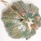 Suspension vegetal pattern green leaves