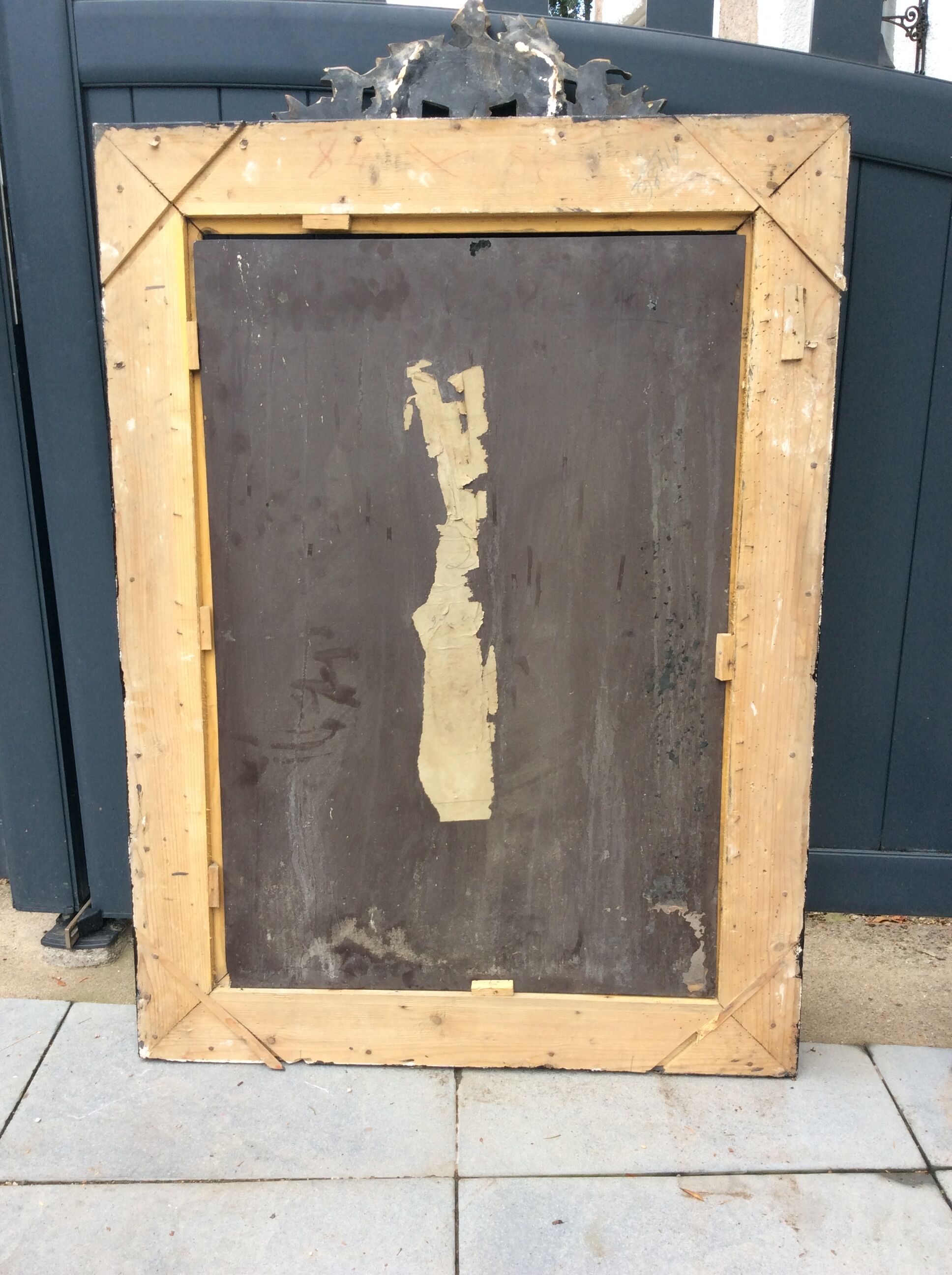 Mirror trumeau Napoleon III gilded or fin 120x78cm