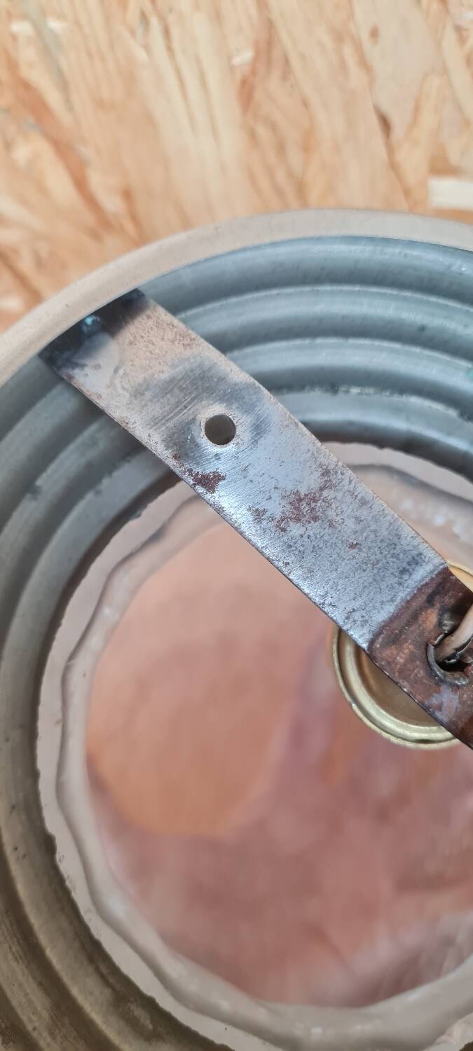 Frosted glass ceiling light 1950