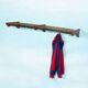 Vintage Swedish teak coat rack from the 1960s.
