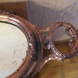 Copper and ice table centre