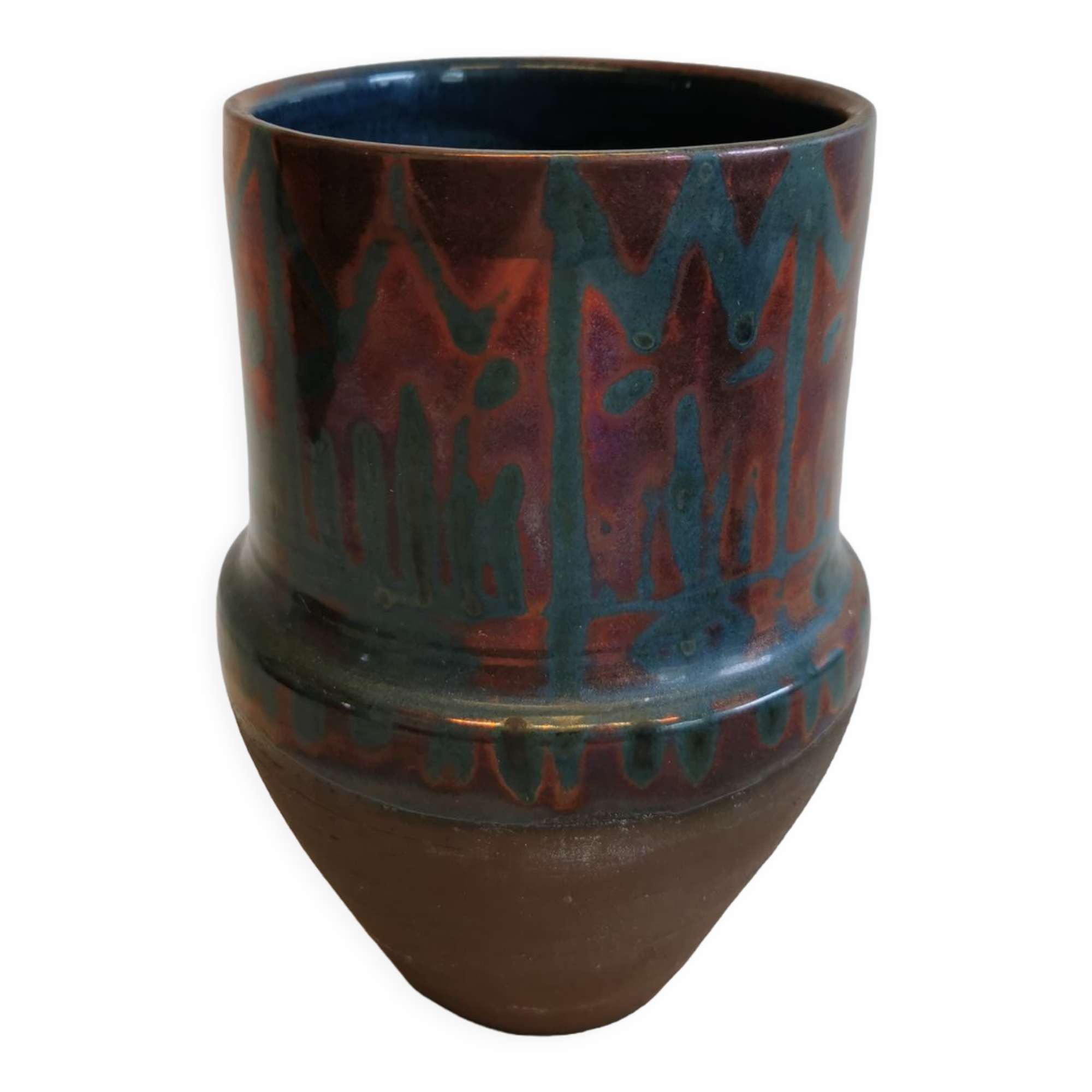 Ceramic vase from the 1960-1970s, made by Nis Staugaard, Svaneke - Bornholm Denmark.