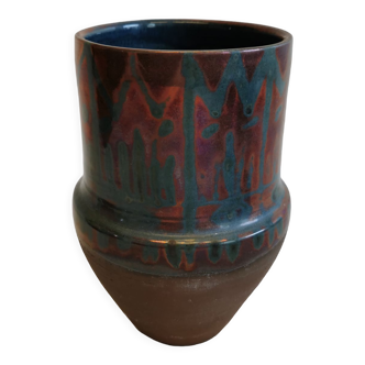 Vase en céramique des années 1960-1970, fabriqué par Nis Staugaard, Svaneke - Bornholm Danemark.