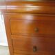 Vintage commode secretary dressing table sliding top 7 drawers cherry wood