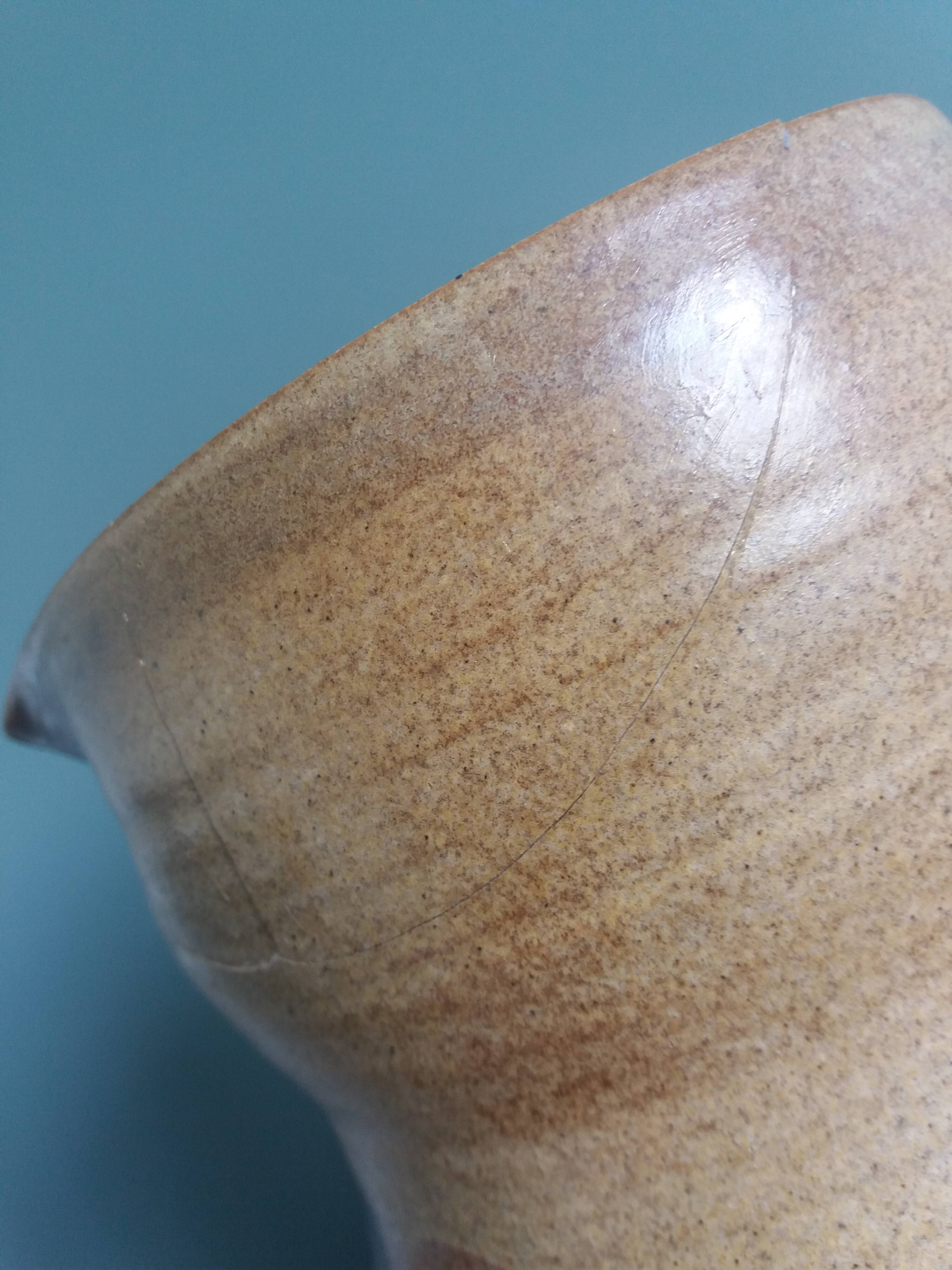 30 cm pitcher vase signed Jean-Claude Courjault Keraluc