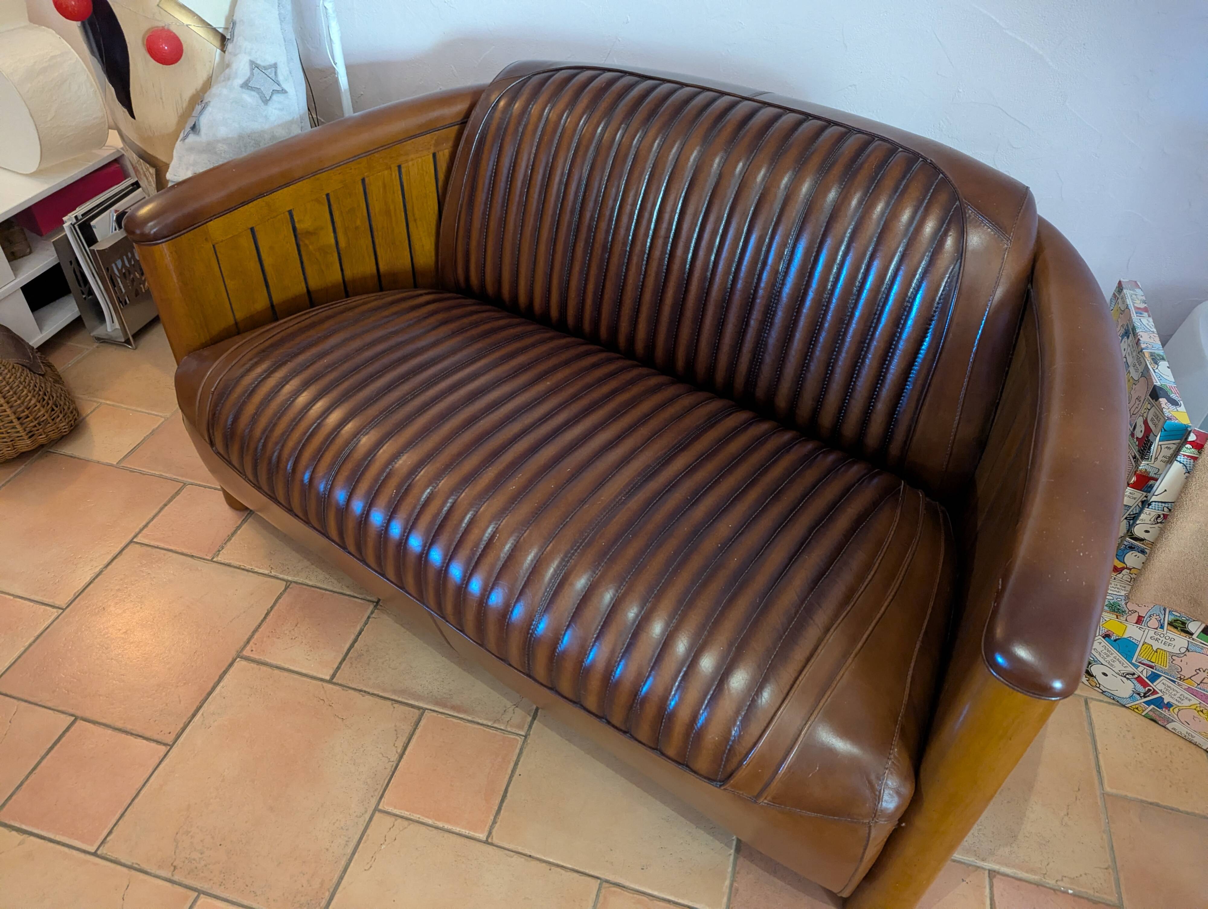 Canapé cuir