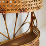 Shelf rattan and caning