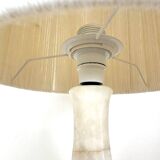 Alabaster and wool lamp