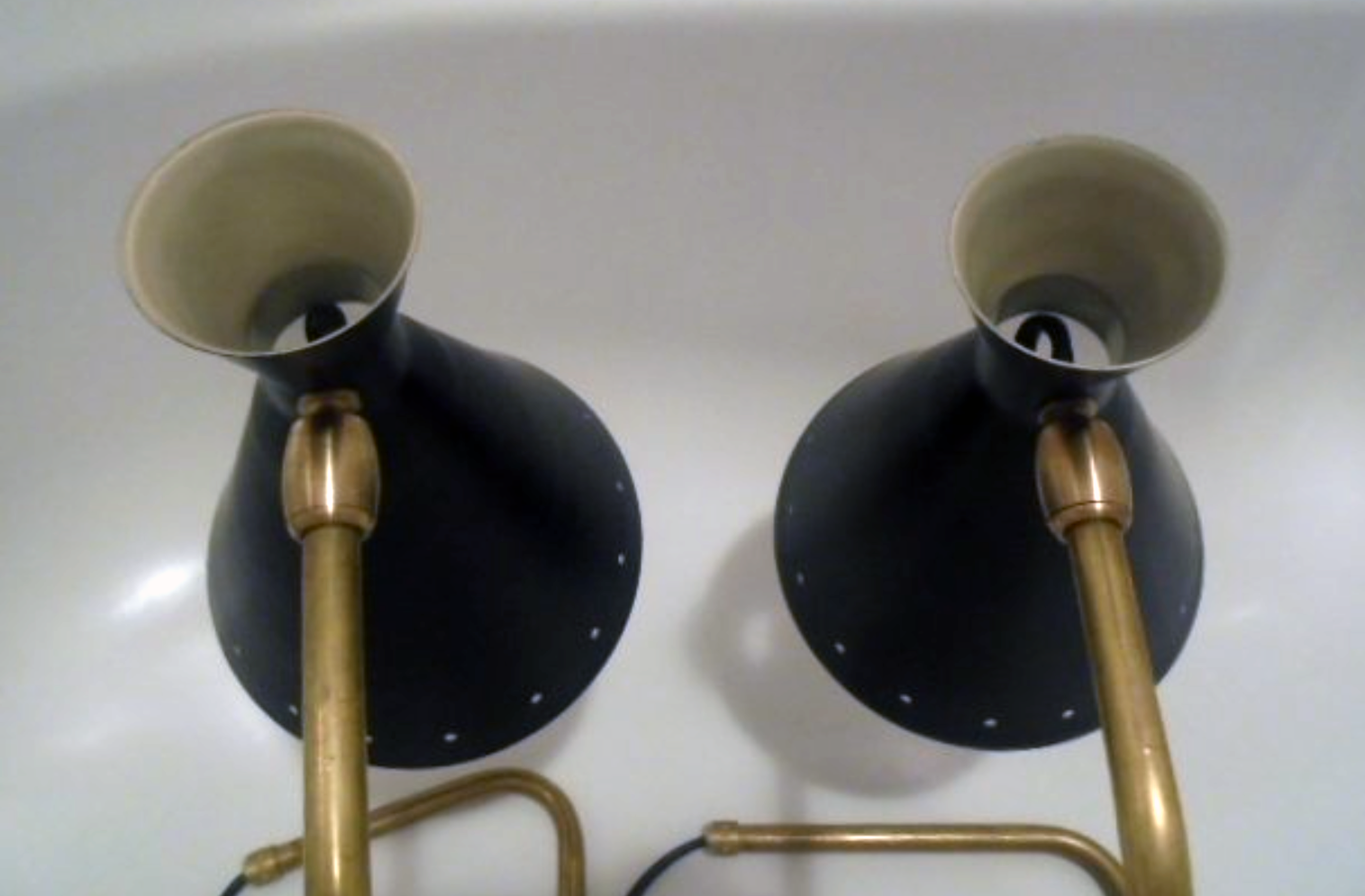 Pair of table lamp in the styleof Italian creations of the 50s ' s