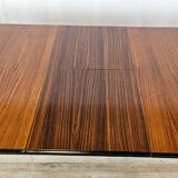 Table à manger extensible de style scandinave en noyer et ébène