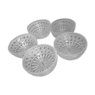 Lot de 5 ramequins Buder en cristal
