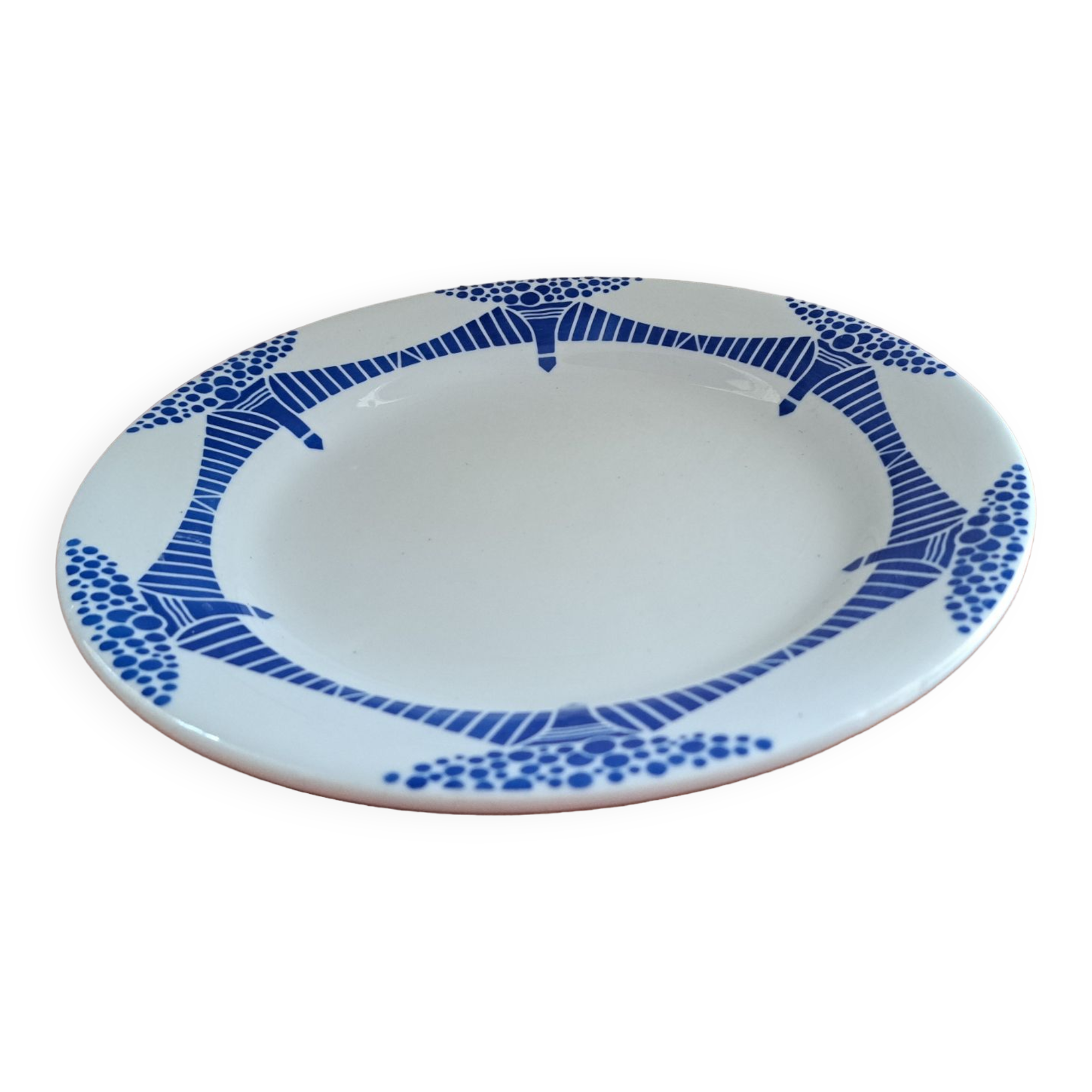 Art deco piedouche plate
