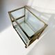 Vintage chrome and gold side table from the 1980s.