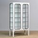 Armoire médicale vintage en fer et verre, années 1970