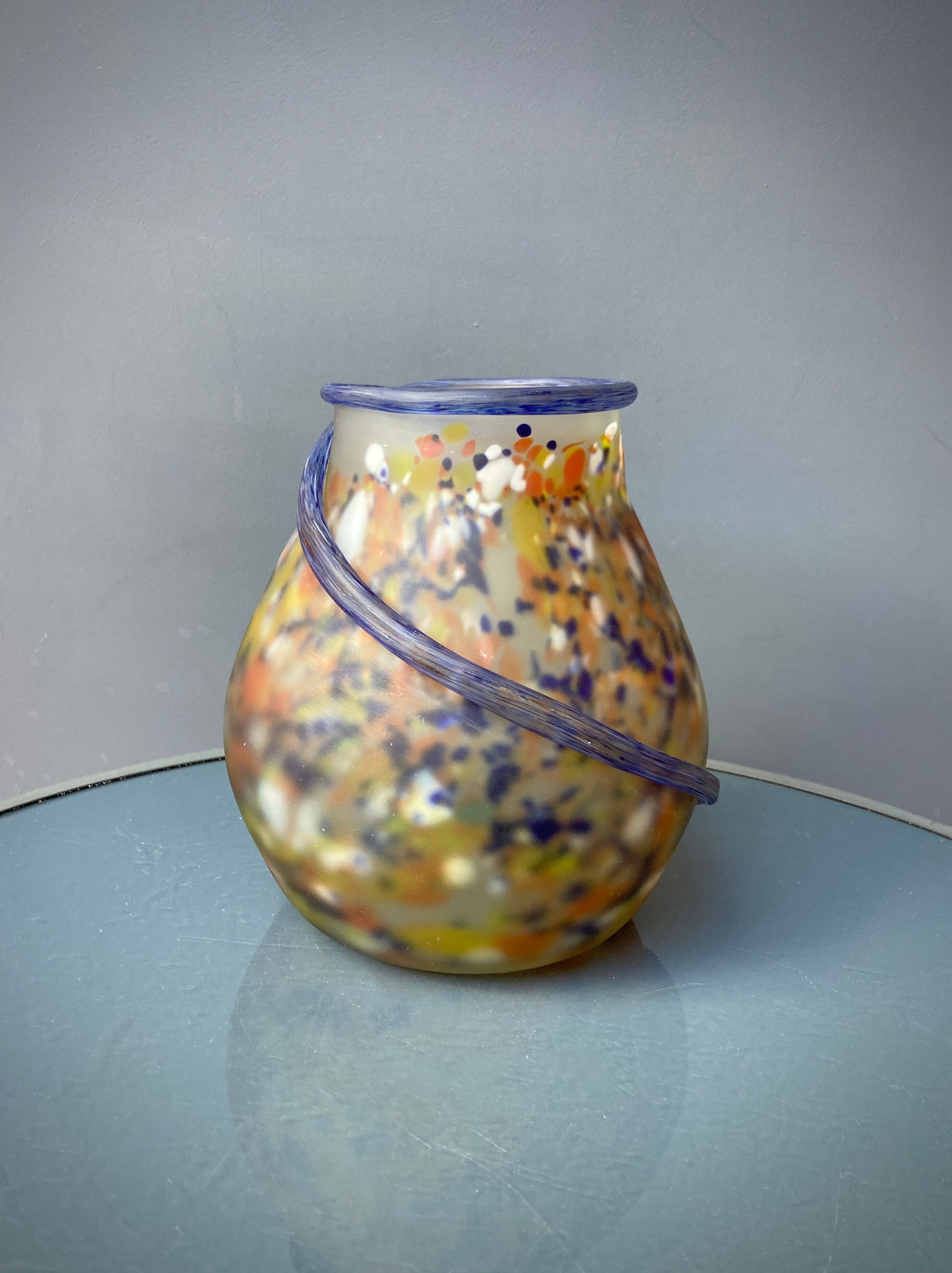 Art Deco vase in glass paste - Muller Frères Luneville
