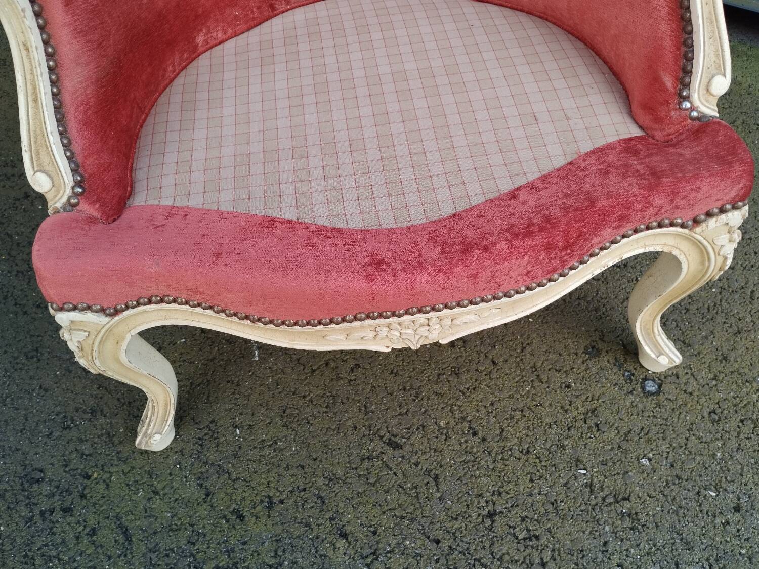 Pair of old Louis XV style armchairs