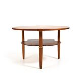 Rare Danish Coffee Table in Teak and Oak 1950s