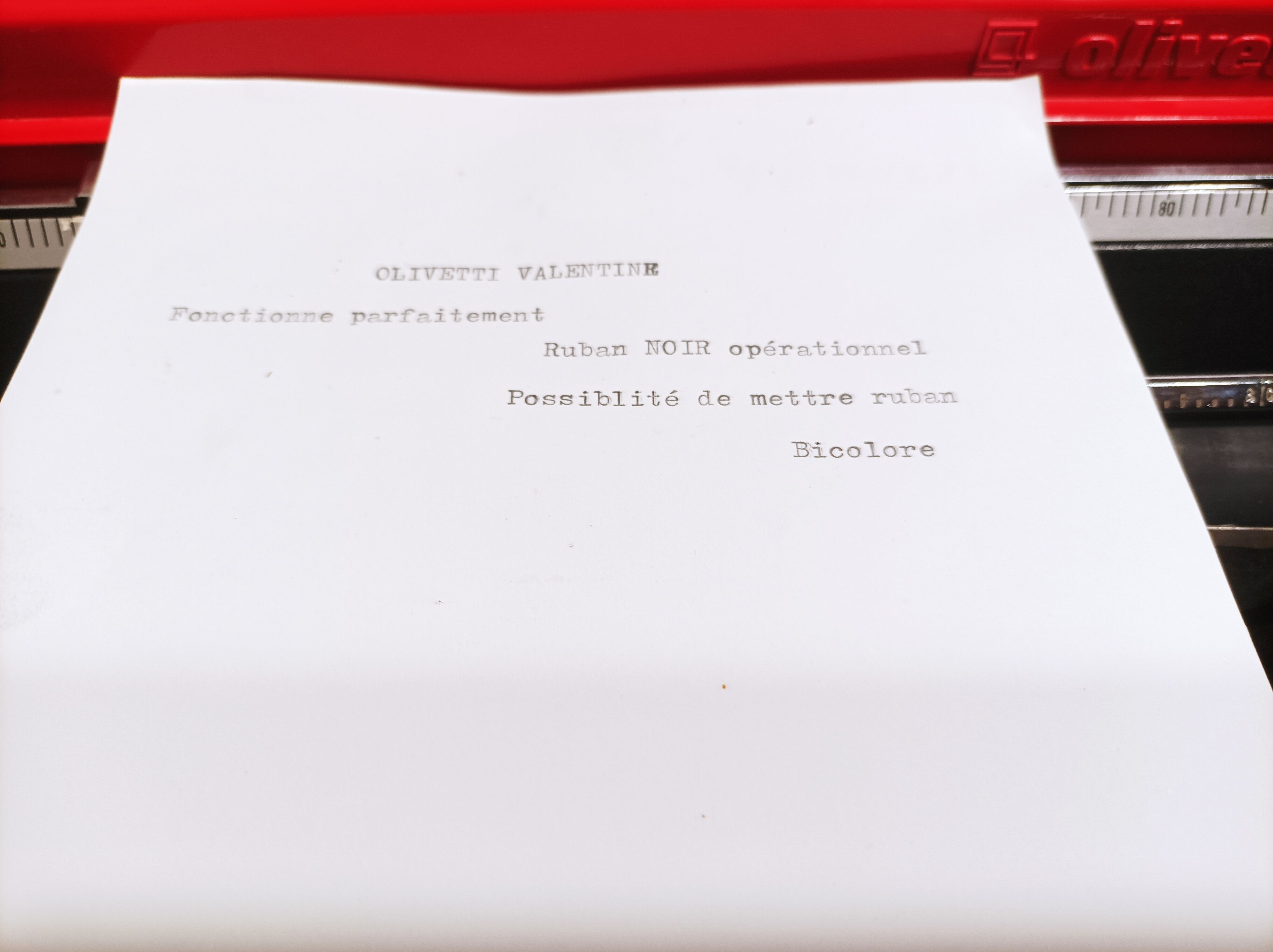 Typewriter valentine Ettore Sottsass Olivetti made in Barcelona