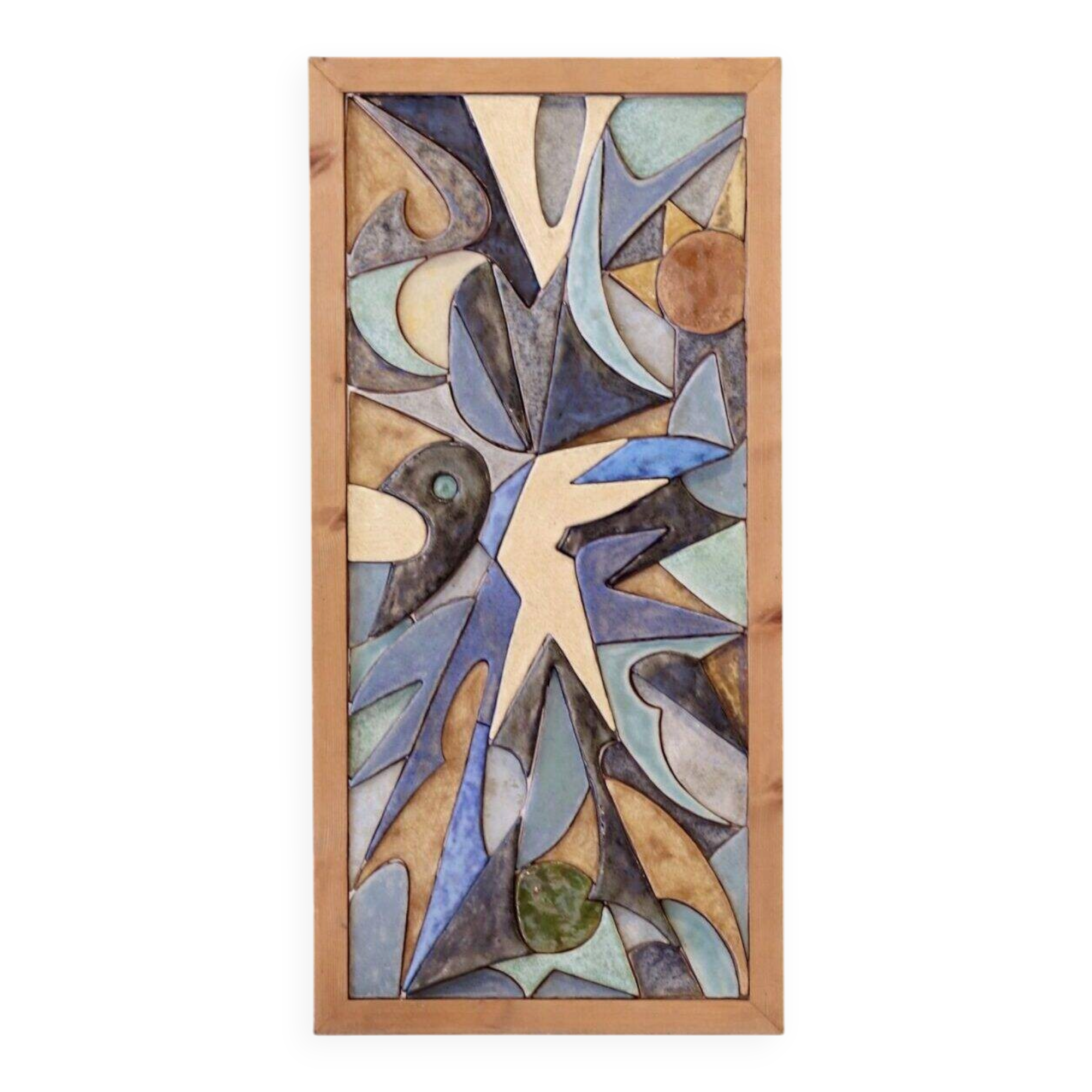Belgian ceramic wall panel — late 1970s