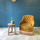 Old gold toad chair