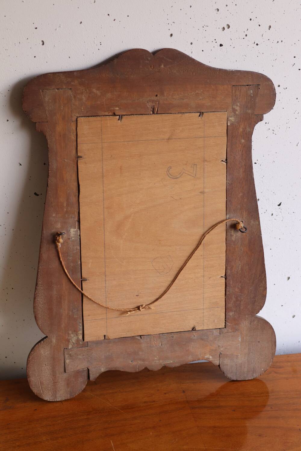 Antique carved wooden mirror – Art Nouveau style