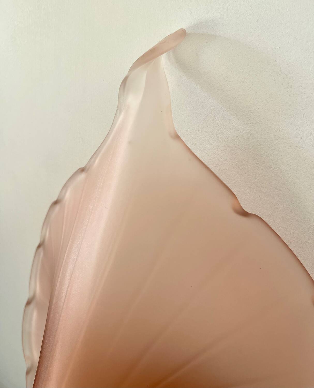 Leonardo vase in pink frosted glass