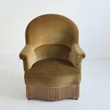 Fauteuil crapaud vintage 1960s