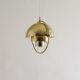Vintage Danish Mid Century Louis Weisdorf "Multi Lite" Brass Pendant, 1960s