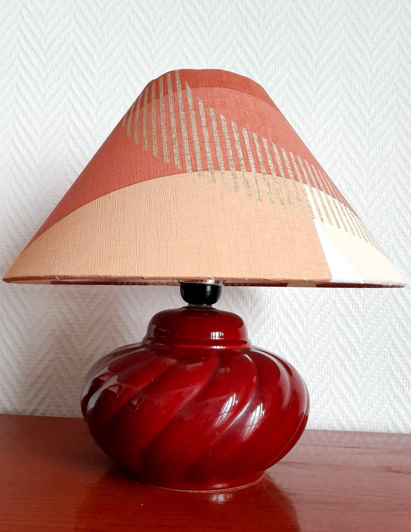 Pair of vintage ceramic bedside lamps