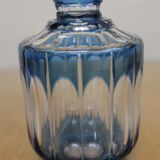 Val Saint-Lambert crystal blue flask