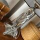 Crystal lamp with dark grey lampshade