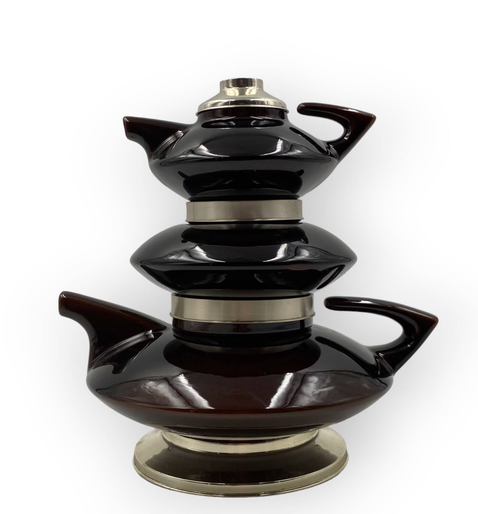 Mid-century modern piled up Tea set, SC3 Italy 1970s