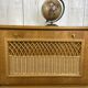 Vintage wood/wicker cabinet