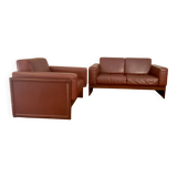 Korium km 3/1 2-seater sofa and armchair set by Tito Agnoli for Ma