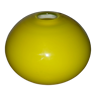 Vase en verre soufflé jaune