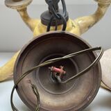 Chandelier with 4 lights in Saint-Aignan earthenware, circa 1940