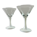 Vintage cocktail glass couple