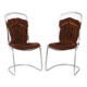 Set of 6 Italian Chrome Cantilever Dining Chairs, Gastone Rinaldi, 1970s