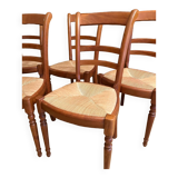 Set of 6 wooden chairs