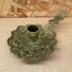 Antique Vintage Gilt Bronze Cellar Raz Hand Candle Holder