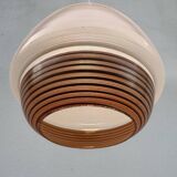 Scandinavian-style glass pendant light from the 1960s