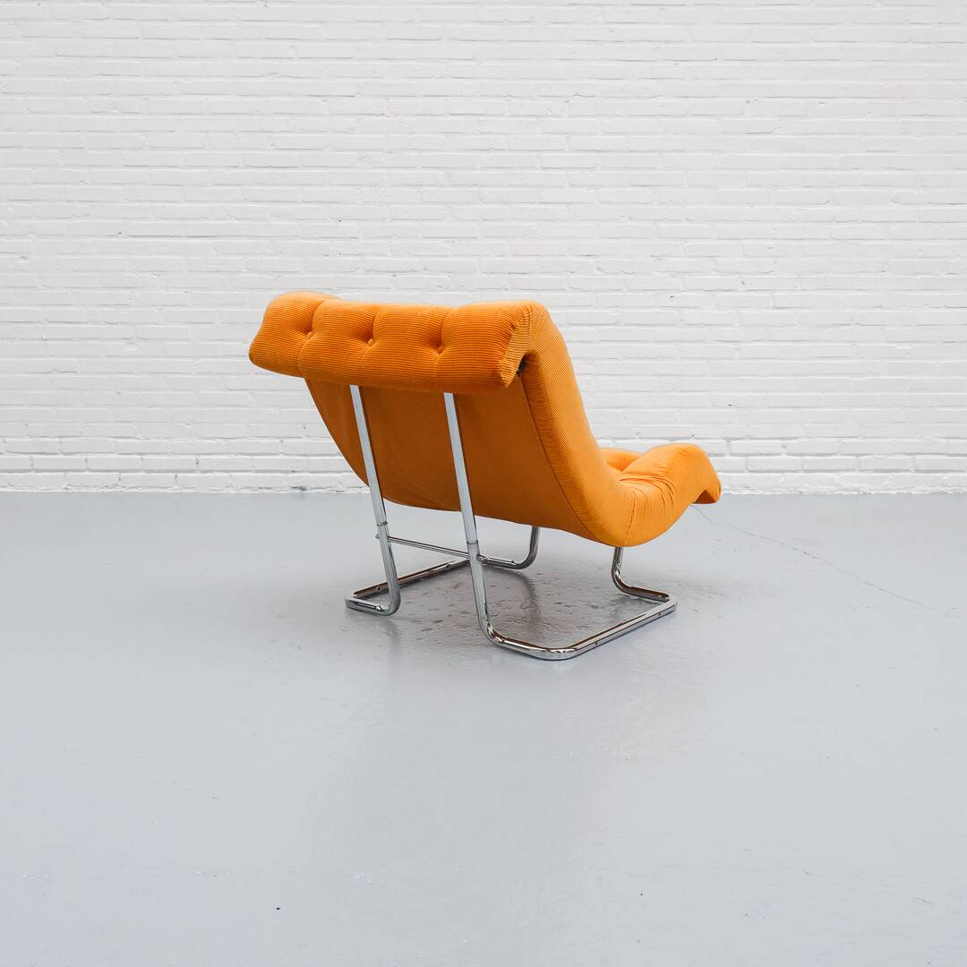 Fauteuil et repose-pieds Dux Formula années 1970