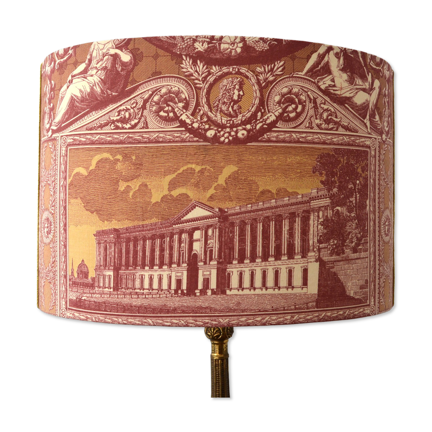 Abat-jours toile de Jouy motif "Monuments de Paris"
