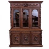 Carved library/sideboard, France, circa 1880.